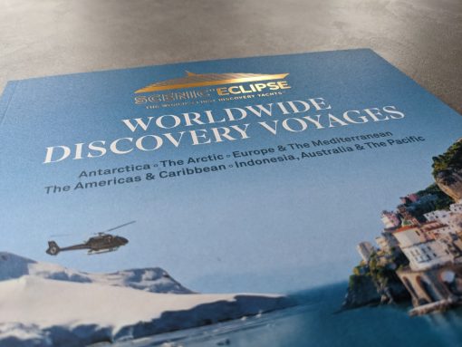 Worldwide Discovery Voyages - Scenic Eclipse logo gold foil